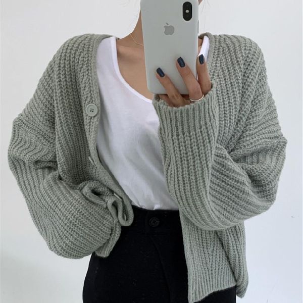 women's knits & tees 2021 autumn women knitted sweater female cardigan coat v-neck loose elegant solid sweet office lady casual all mat, White
women's knits & tees 2021 autumn women knitted sweater female cardigan coat v-neck loose elegant solid sweet office lady casual all mat, White