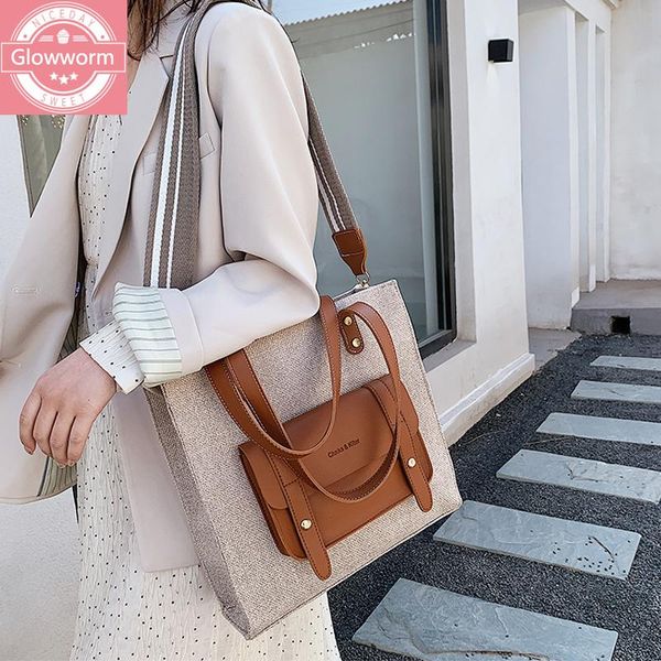 cross body casual linen large capacity women shoulder bags designer wide strap handbag pu patchwork messenger bag female shopper big tote
cross body casual linen large capacity women shoulder bags designer wide strap handbag pu patchwork messenger bag female shopper big tote