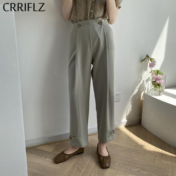 women's pants & capris crriflz 2021 summer ankle length women casual loose high waist button wide leg pant, Black;white
women's pants & capris crriflz 2021 summer ankle length women casual loose high waist button wide leg pant, Black;white