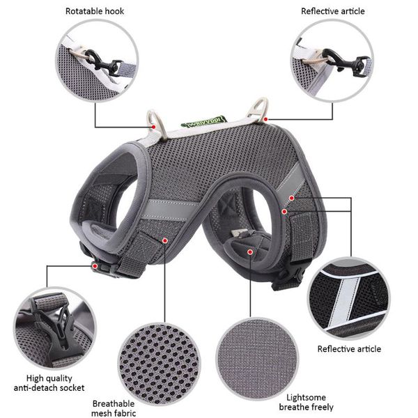 dog collars & leashes small medium dogs cat reflective harnesses cozy breathable with rope outdoors walking cats and suit for chihuahua pug
dog collars & leashes small medium dogs cat reflective harnesses cozy breathable with rope outdoors walking cats and suit for chihuahua pug