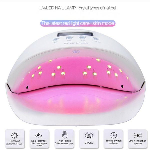 nail dryers 50w sun5se uv led lamp painless mode infrared sensor uvled light therapy machine red with timer setting and lcd
nail dryers 50w sun5se uv led lamp painless mode infrared sensor uvled light therapy machine red with timer setting and lcd