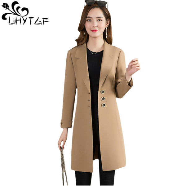 women's trench coats uhytgf spring autumn coat temperament casual women clothes 2021 single-breasted slim 3xl plus size outerwear 417, Tan;black
women's trench coats uhytgf spring autumn coat temperament casual women clothes 2021 single-breasted slim 3xl plus size outerwear 417, Tan;black