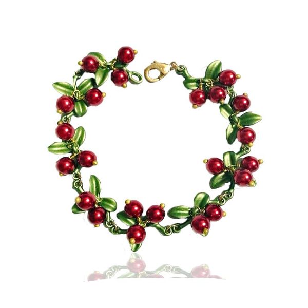 charm bracelets csxjd 2021 vintage bracelet jewelry imitation pearl red cranberry paint metal chain elegant fashion women, Golden;silver
charm bracelets csxjd 2021 vintage bracelet jewelry imitation pearl red cranberry paint metal chain elegant fashion women, Golden;silver