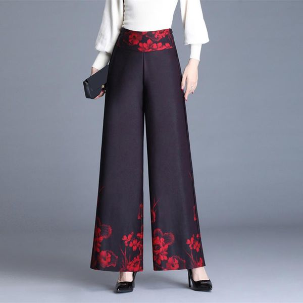 women's pants & capris spring fall vintage womens high waisted wide leg floral printed trousers , female women casual flower pattern, Black;white
women's pants & capris spring fall vintage womens high waisted wide leg floral printed trousers , female women casual flower pattern, Black;white