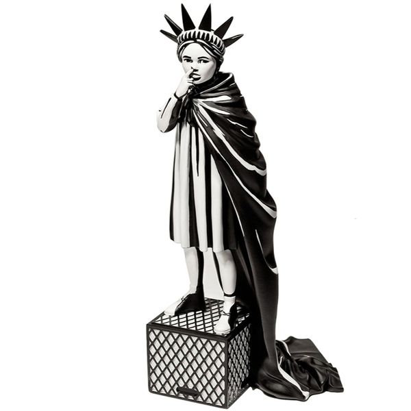 modern art 25cm banksy liberty girl nose-picking street art statue with color box creative home decor gift
modern art 25cm banksy liberty girl nose-picking street art statue with color box creative home decor gift