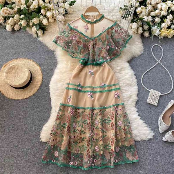 women fashion court spring summer retro round neck embroidered ruffle a-line dress elegant vestidos de mujer s265 210527, Black;gray
women fashion court spring summer retro round neck embroidered ruffle a-line dress elegant vestidos de mujer s265 210527, Black;gray