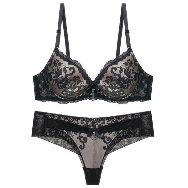 bras sets girls' underwear european and american women's gathering lace bra suit, Red;black
bras sets girls' underwear european and american women's gathering lace bra suit, Red;black
