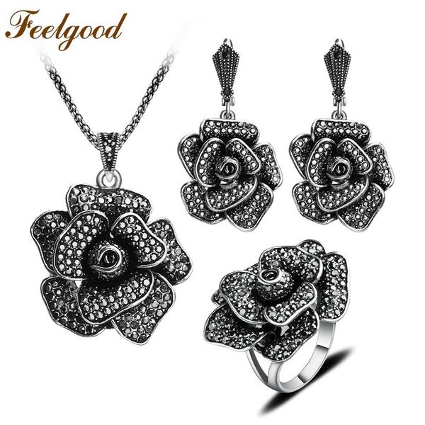 earrings & necklace feelgood antique jewellery vintage silver color big crystal flower pendant set women jewelry sets for party mother gift
earrings & necklace feelgood antique jewellery vintage silver color big crystal flower pendant set women jewelry sets for party mother gift