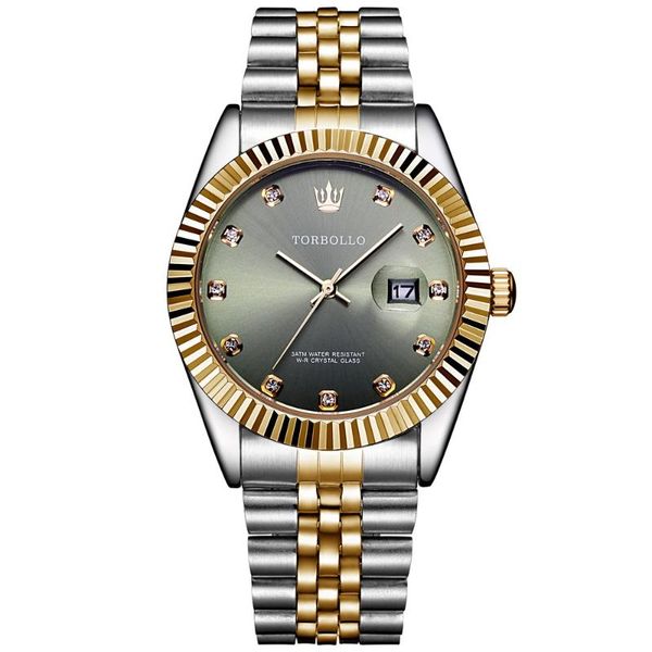 wristwatches torbollo brand fashion quartz men's watch stainless steel date analog display green men watches relogio masculino, Slivery;brown
wristwatches torbollo brand fashion quartz men's watch stainless steel date analog display green men watches relogio masculino, Slivery;brown