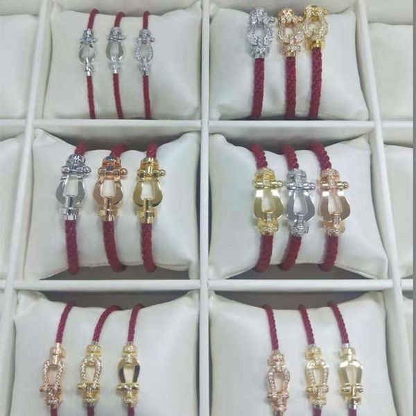 u-shaped horseshoe buckle bracelet cuff s925 silver logo leather men and women couples red string fashion jewel, White
u-shaped horseshoe buckle bracelet cuff s925 silver logo leather men and women couples red string fashion jewel, White
