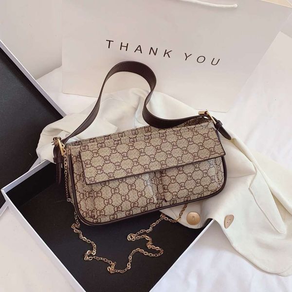 hbp luxury designernew style underarm pu printing fashion multi-layer large capacity women's single shoulder bag
