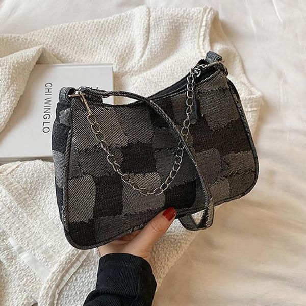 evening bags denim square handbags 2021 texture fashion simple shoulder check color chain shopping vintage
evening bags denim square handbags 2021 texture fashion simple shoulder check color chain shopping vintage