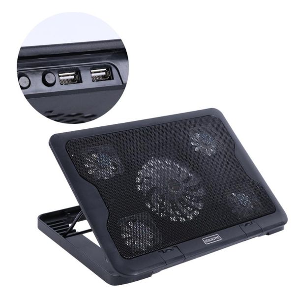 lapcooling pad 5 fans cooler stand multi-angle adjustable bracket base anti-skid heatsink fan mat (black) pads
lapcooling pad 5 fans cooler stand multi-angle adjustable bracket base anti-skid heatsink fan mat (black) pads