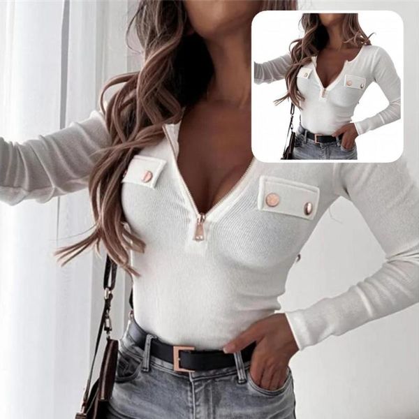 women's sweaters skin-friendly great quick dry lady shirt soft autumn blouse half zipper for dating, White;black
women's sweaters skin-friendly great quick dry lady shirt soft autumn blouse half zipper for dating, White;black