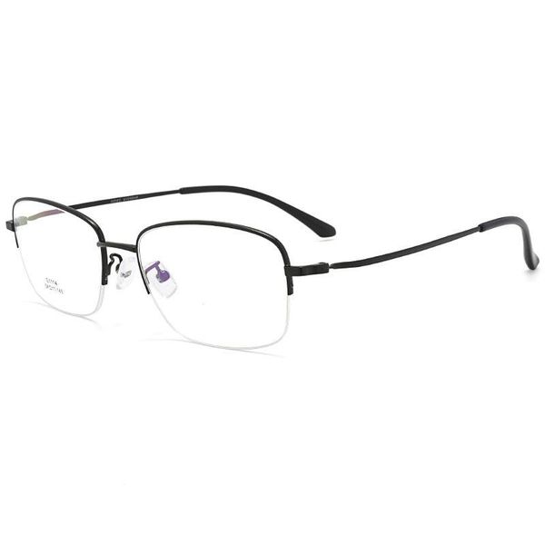 fashion sunglasses frames half rim metal frame glasses for man business style ip casual design arrival optical eyewears, Black
fashion sunglasses frames half rim metal frame glasses for man business style ip casual design arrival optical eyewears, Black