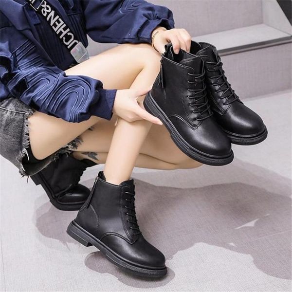 boots women's double zipper british style fall / winter 2021 korean net red student flat bottom short thick, Black
boots women's double zipper british style fall / winter 2021 korean net red student flat bottom short thick, Black