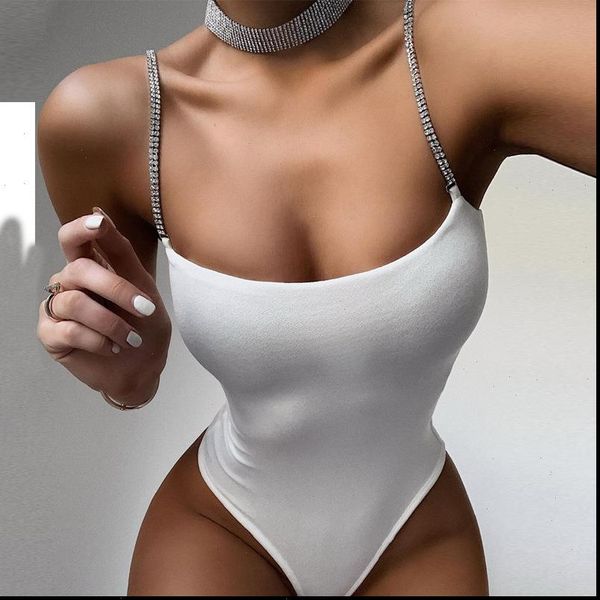 women high leg skinny fit rhinestones strap bodysuit lady summer casual solid long sleeve bodycon stretchy leotard romper, Black;white
women high leg skinny fit rhinestones strap bodysuit lady summer casual solid long sleeve bodycon stretchy leotard romper, Black;white