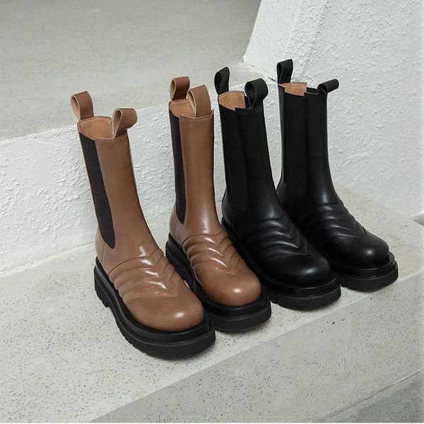 boots goth platform shoes real leather sweing round toe slip on fur autumn women design fishion 2021, Black
boots goth platform shoes real leather sweing round toe slip on fur autumn women design fishion 2021, Black