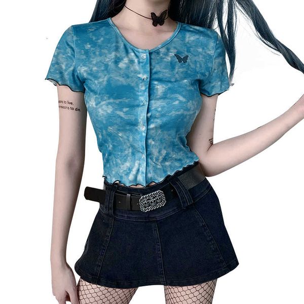 women slender short vest t-shirt tie-dye prints flanders geborduurd (s//l, White
women slender short vest t-shirt tie-dye prints flanders geborduurd (s//l, White