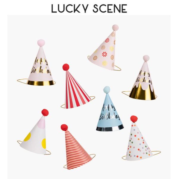 party hats birthday paper cone felt pompoms art craft kids adults costume accessories assorted colors s00958
party hats birthday paper cone felt pompoms art craft kids adults costume accessories assorted colors s00958