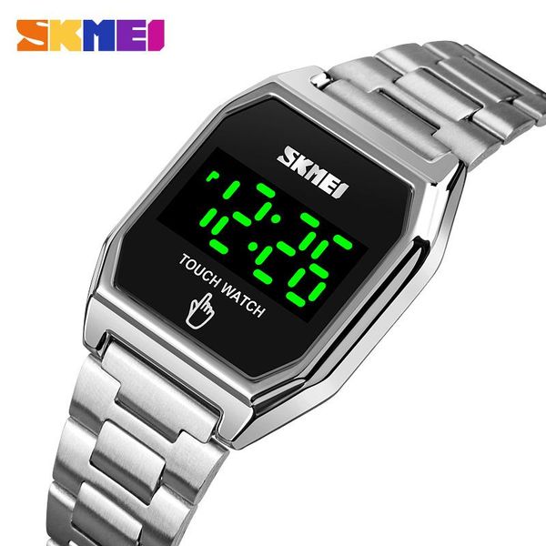 japan movement digital waterproof men sports watches creative touch screen led display electronic wristwatch clock 1679 wristwatches, Slivery;brown
japan movement digital waterproof men sports watches creative touch screen led display electronic wristwatch clock 1679 wristwatches, Slivery;brown