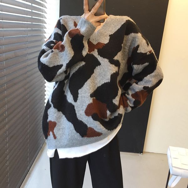 2021 new french retro v-neck abstract pattern color block autumn pullover fashion knitted sweater ufoj, White;black
2021 new french retro v-neck abstract pattern color block autumn pullover fashion knitted sweater ufoj, White;black