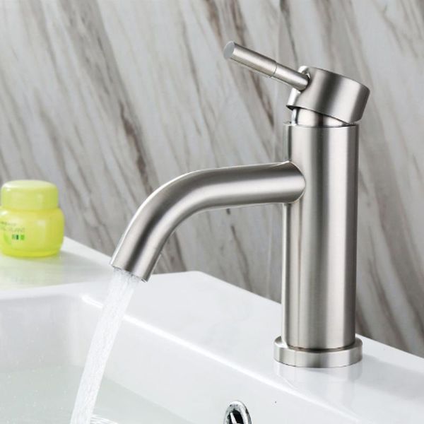 304 stainless steel bathroom basin faucet contemporary single holder single hole and cold water mixer sink tap deck mounted
304 stainless steel bathroom basin faucet contemporary single holder single hole and cold water mixer sink tap deck mounted