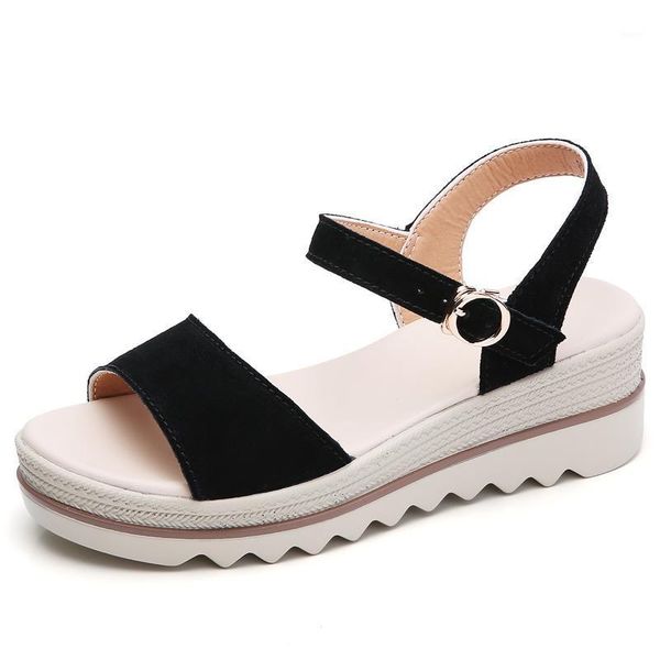 women sandals black flat wedges heel summer open toe platform sandalias ladies1
women sandals black flat wedges heel summer open toe platform sandalias ladies1
