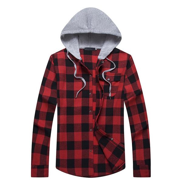 men's casual shirts classic method of shirt flannelette grid cloth hooded kinetic long-sleeved, White;black
men's casual shirts classic method of shirt flannelette grid cloth hooded kinetic long-sleeved, White;black
