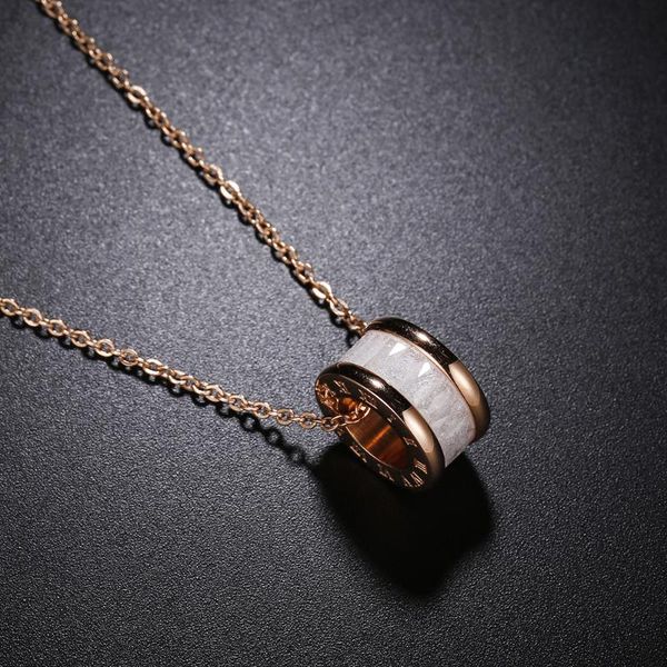 pendant necklaces women's trendy necklace small waist titanium steel jewelry non-fading stainless cylinder shiny crystal, Silver
pendant necklaces women's trendy necklace small waist titanium steel jewelry non-fading stainless cylinder shiny crystal, Silver