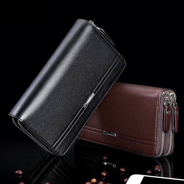 wallets men's leather wallet double zipper 2021 clutch waterproof large capacity purses cellphone men small bag, Red;black
wallets men's leather wallet double zipper 2021 clutch waterproof large capacity purses cellphone men small bag, Red;black