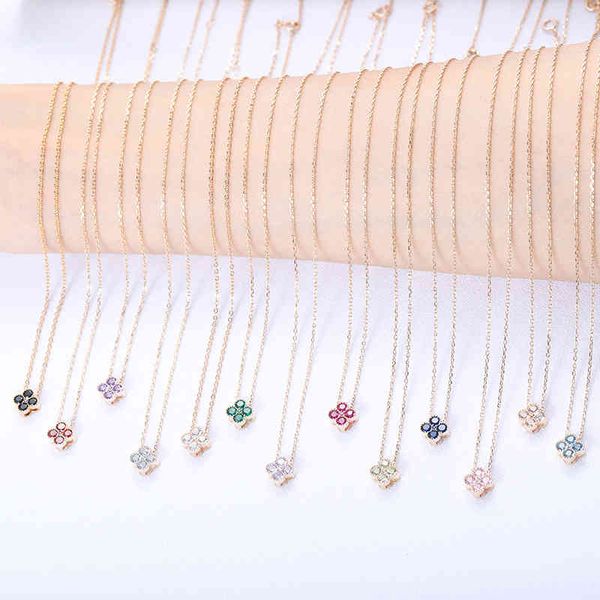 4 leav pendant 925 sterling sier birth ston color cz zirconia necklace for girls, Silver
4 leav pendant 925 sterling sier birth ston color cz zirconia necklace for girls, Silver