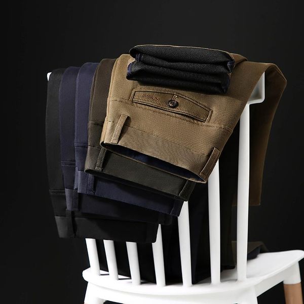 autumn men's business casual pants high waist classic solid color advanced stretch straight slim casual pants men's brand,8706, Black
autumn men's business casual pants high waist classic solid color advanced stretch straight slim casual pants men's brand,8706, Black