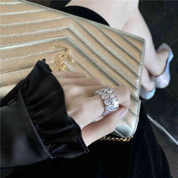 ring fashion personality flash full diamond zircon temperament net red index finger row is the same as that of achi, Silver
ring fashion personality flash full diamond zircon temperament net red index finger row is the same as that of achi, Silver
