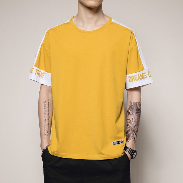 casual crew neck fashion designer loose tees male mens print short sleeve tshirt summera1, White;black
casual crew neck fashion designer loose tees male mens print short sleeve tshirt summera1, White;black