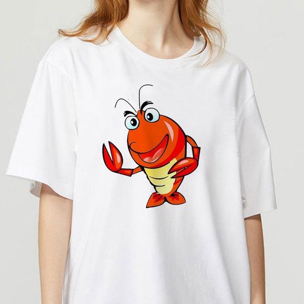 cute lobsterlingt shirt women summer fashion tshirts short sleeve round nack t-shirts leisure tee casual ladies tshirt, White
cute lobsterlingt shirt women summer fashion tshirts short sleeve round nack t-shirts leisure tee casual ladies tshirt, White