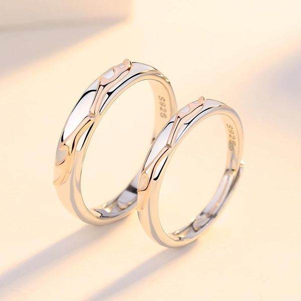 cluster rings s925 sterling silverall the way you open couple ring men and women on a pair of korean simple valentine's day jewel, Golden;silver
cluster rings s925 sterling silverall the way you open couple ring men and women on a pair of korean simple valentine's day jewel, Golden;silver