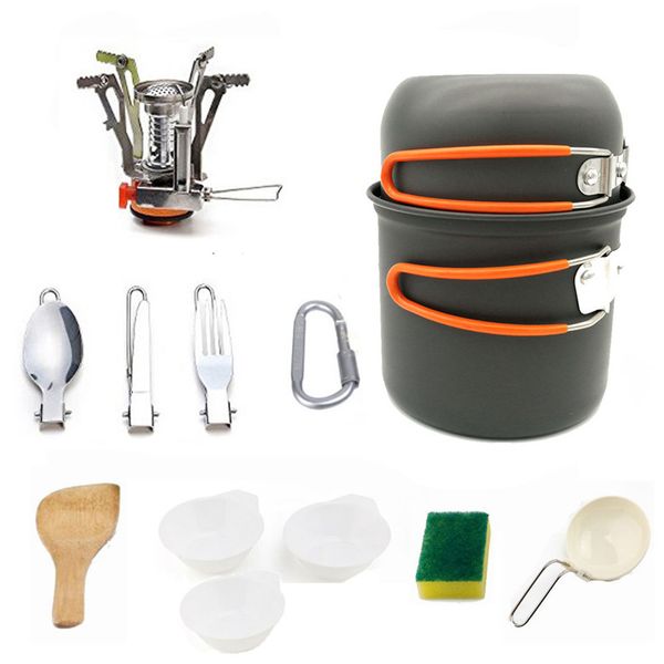 cookware utensils outdoor tableware set hiking picnic backpacking camping tableware pot pan 1-2 persons ultralight camping
cookware utensils outdoor tableware set hiking picnic backpacking camping tableware pot pan 1-2 persons ultralight camping