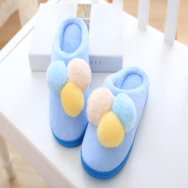 slippers autumn and winter warm cute girls home cotton non-slip ice plush ball, Black
slippers autumn and winter warm cute girls home cotton non-slip ice plush ball, Black