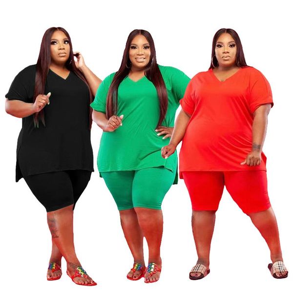 plus size tracksuits loungewear set tracksuit women summer loose t shirt and shorts two piece sweat suits wholesale drop, Black
plus size tracksuits loungewear set tracksuit women summer loose t shirt and shorts two piece sweat suits wholesale drop, Black