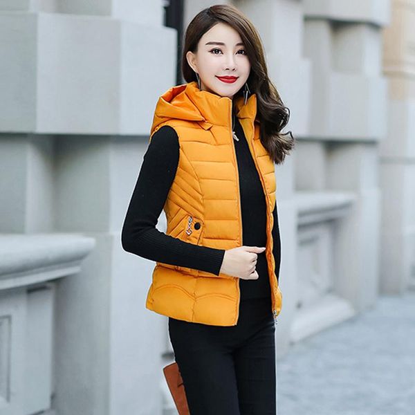 women's vests autumn winter women hooded waistcoat short casual cotton padded sleeveless vest jacket plus size female slim zipper snow, Black;white
women's vests autumn winter women hooded waistcoat short casual cotton padded sleeveless vest jacket plus size female slim zipper snow, Black;white