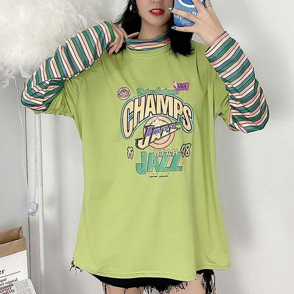 plus size t-shirt spring summer autumn loose solid print splice t shirt 3xl4xl oversize large big round neck long sleeve pullover blouse, Black
plus size t-shirt spring summer autumn loose solid print splice t shirt 3xl4xl oversize large big round neck long sleeve pullover blouse, Black