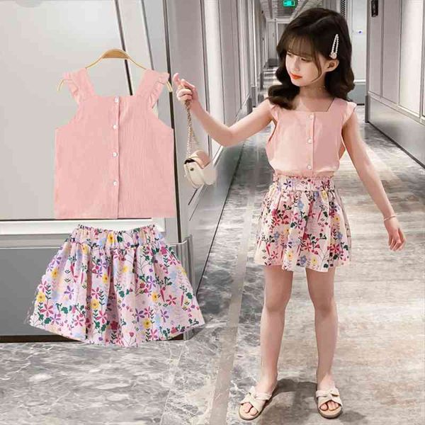 big girls clothes vest floral skirt clothing for summer tracksuit casual style kids 6 8 10 12 14, White
big girls clothes vest floral skirt clothing for summer tracksuit casual style kids 6 8 10 12 14, White