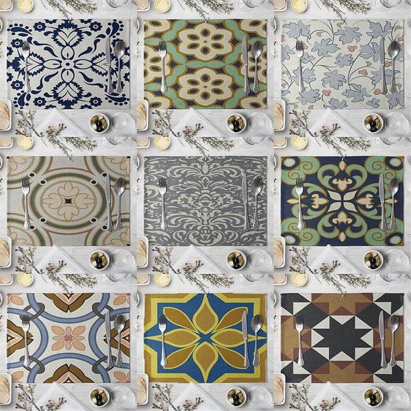 mats & pads creative geometric pattern linen table placemat home napkin mat tapete kitchen accessories
mats & pads creative geometric pattern linen table placemat home napkin mat tapete kitchen accessories