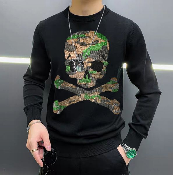 2021 new warm sweater brand-clothing autumn winter diamond stone sweaters male quality men clothing pju9, White;black
2021 new warm sweater brand-clothing autumn winter diamond stone sweaters male quality men clothing pju9, White;black