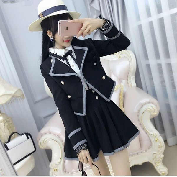 casual dresses fashion black gray suit spring autumn women two-piece dress female student clothing
casual dresses fashion black gray suit spring autumn women two-piece dress female student clothing