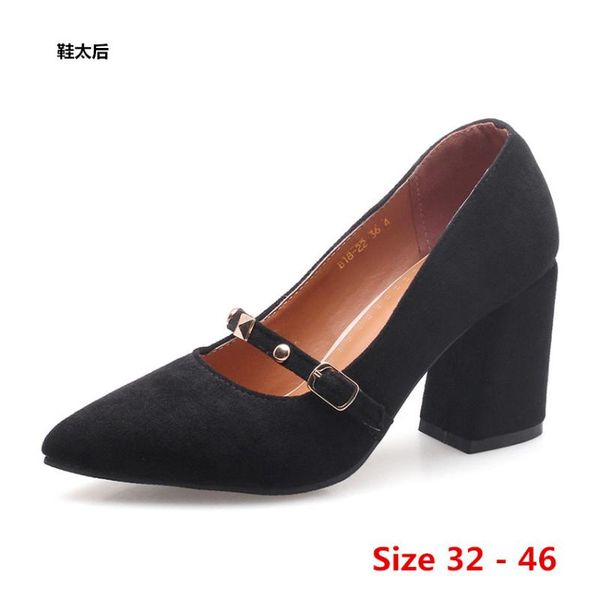 dress shoes stiletto women pumps high heel party wedding concise office heels small big size 32 - 46, Black
dress shoes stiletto women pumps high heel party wedding concise office heels small big size 32 - 46, Black