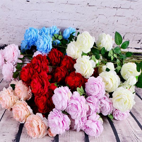 decorative flowers & wreaths artificial 3 peonies wedding fake roses living room tea table decoration el furnishings
decorative flowers & wreaths artificial 3 peonies wedding fake roses living room tea table decoration el furnishings