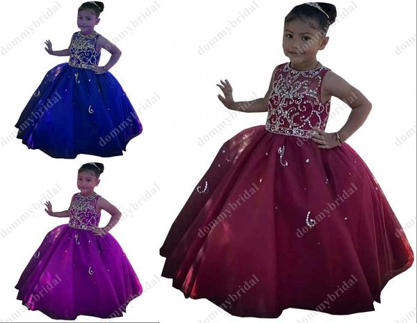 burgundy little girls pageant dresses ball gown sheer neck crystal beaded organza first communion dresses for toddler infant party occasion, White;red
burgundy little girls pageant dresses ball gown sheer neck crystal beaded organza first communion dresses for toddler infant party occasion, White;red