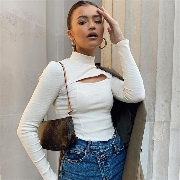 ribbed turltneck bodycon bodysuits women jumpsuits trendy streetwear long sleeve white cut out one piece leotard blouse outfits, Black;white
ribbed turltneck bodycon bodysuits women jumpsuits trendy streetwear long sleeve white cut out one piece leotard blouse outfits, Black;white